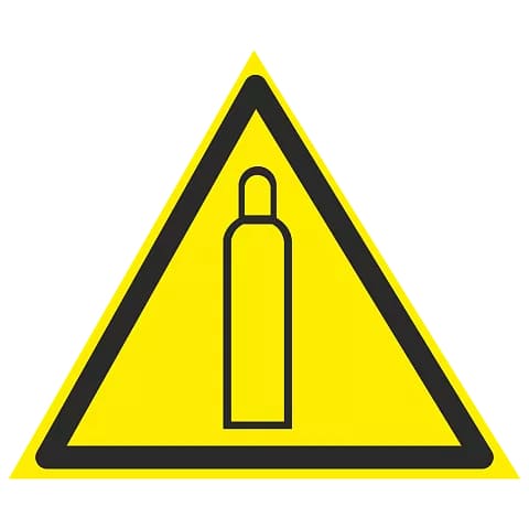 предупреждающие знаки безопасности Газовый баллон