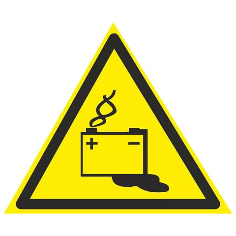 предупреждающие знаки безопасности Осторожно. Аккумуляторные батареи