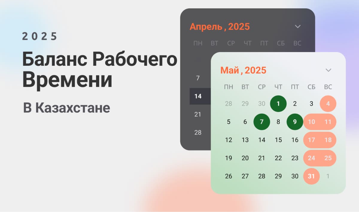 баланс рабочего времени 2025 рк