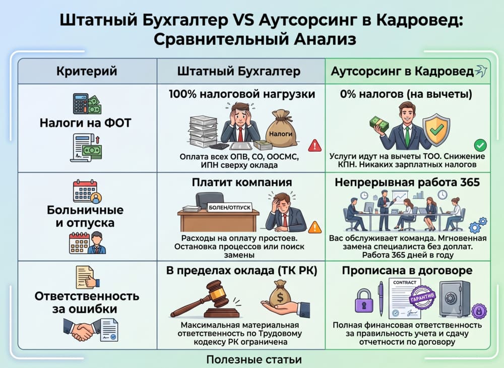 аутсорс vs штатный бухгалтер